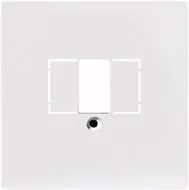 MERTEN 297960 System M, alu matt, Zentralplatte für Fernmelde-Anschlussdose TAE